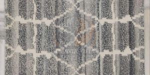 Modern Grid Pattern Woolen Hand Tufted Rug
