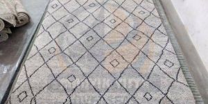 Modern Viscose And Wool Rug