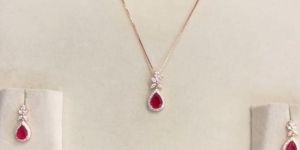 925 Sterling Silver Ladies Necklace Set