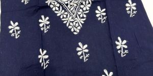 Cotton Lucknowi Chikankari Short Kurti