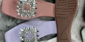 Transparent Flat Ladies Sandal