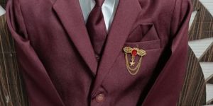 Maroon Designer Mens Coat Pant Suits