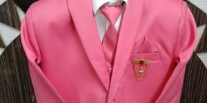 Pink Designer Mens Coat Pant Suits