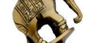 S-40 Elephant Design Brass Rajwadi Swing Chain Hook