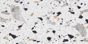 Murfy White Carving Terrazzo Look Tile