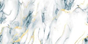 Mysterious Aqua Gold Glossy Tile