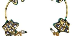 Kundan Earrings with Pink Drop