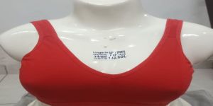Ladies Cotton Non-Padded Ladies Red Bra