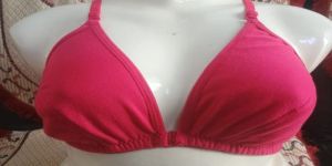 Ladies Full Coverage Non Padded Pink Bra