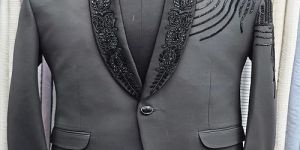 Mens Grey Tuxedo Blazer