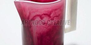 pink resin pitcher jug