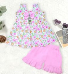 Fancy Cotton Printed Top and Bottom Seat