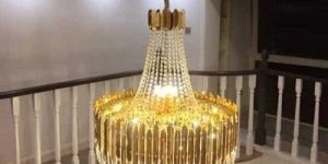 Polished Crystal Chandelier