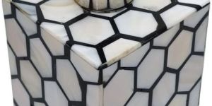 Modern Black Lined Mother OF Pearl Resin Metal Soap Dispenser