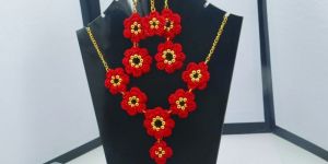 Handmade Crochet Necklace Set