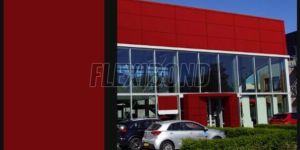 Signal Red Aluminum Composite Panel