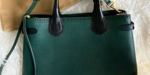 Dark Forest Green Handcrafted Womens Leather Bag