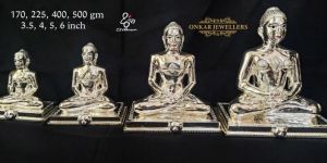 925 silver mahaveer swami idol