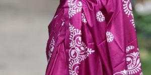 pure silk replica batik design saree