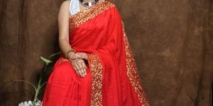 Pure Vichitra Silk Saree