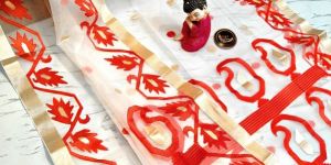 Resham Silk Handloom Jamdani Saree