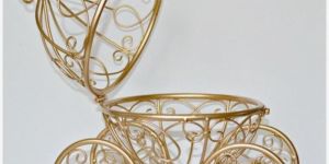 Mild Steel Golden Event Decor Cycle