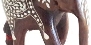 Rosewood Inlay Elephant