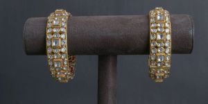 Classic Concise Women Polki Bangle