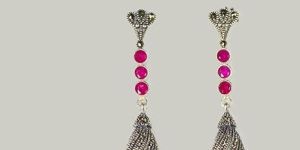 EM313907 Marcasite Prosilver Women Earrings