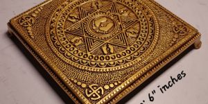 brass ashtalakshmi charan paduka