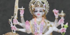 White Marble Durga Mata Statue