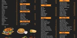 Laminated Table Menu Card Printing Service