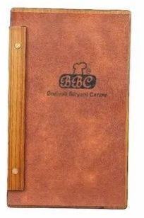 Leather Finish Menu Binder