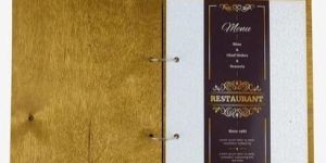 Premium Wooden Menu Holder