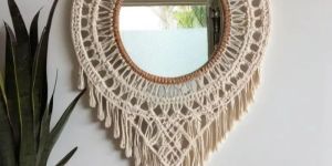 Macrame Wall Hanging Mirror