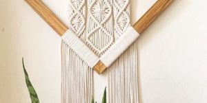 Wooden Frame Macrame Wall Hanging