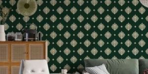Non Sticker Classical Non-Woven Wallpaper