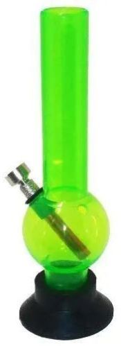 Transparent Green Acrylic Mini Smoking Bong