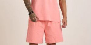 Mens Pink Co Ord Set