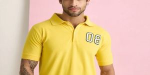 Mens Yellow Polo T-Shirts