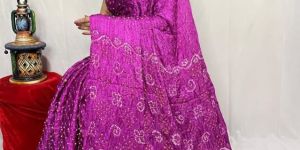 Magenta Pure Modal Silk Fancy Pallu Dani Saree