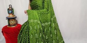 Mehndi Pure Modal Silk Fancy Pallu Dani Saree