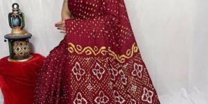 Radish Marun Pure Modal Silk Fancy Pallu Dani Saree