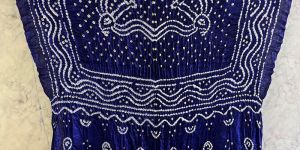 Royal Blue Modal Silk Chandrokhani Dupatta