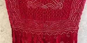Royal Red Modal Silk Chandrokhani Dupatta