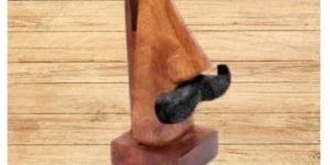 Wooden Nose Shaped Spectacle Holder