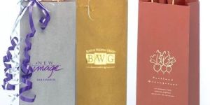 Wine Printed Paper Bag
