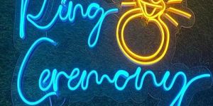 Ring Ceremony Neon Sign Board