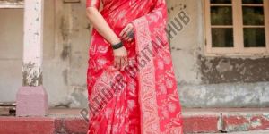 Rich Banarasi Saree with Heavy Floral Brocade