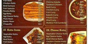 Menu Card Printing Services